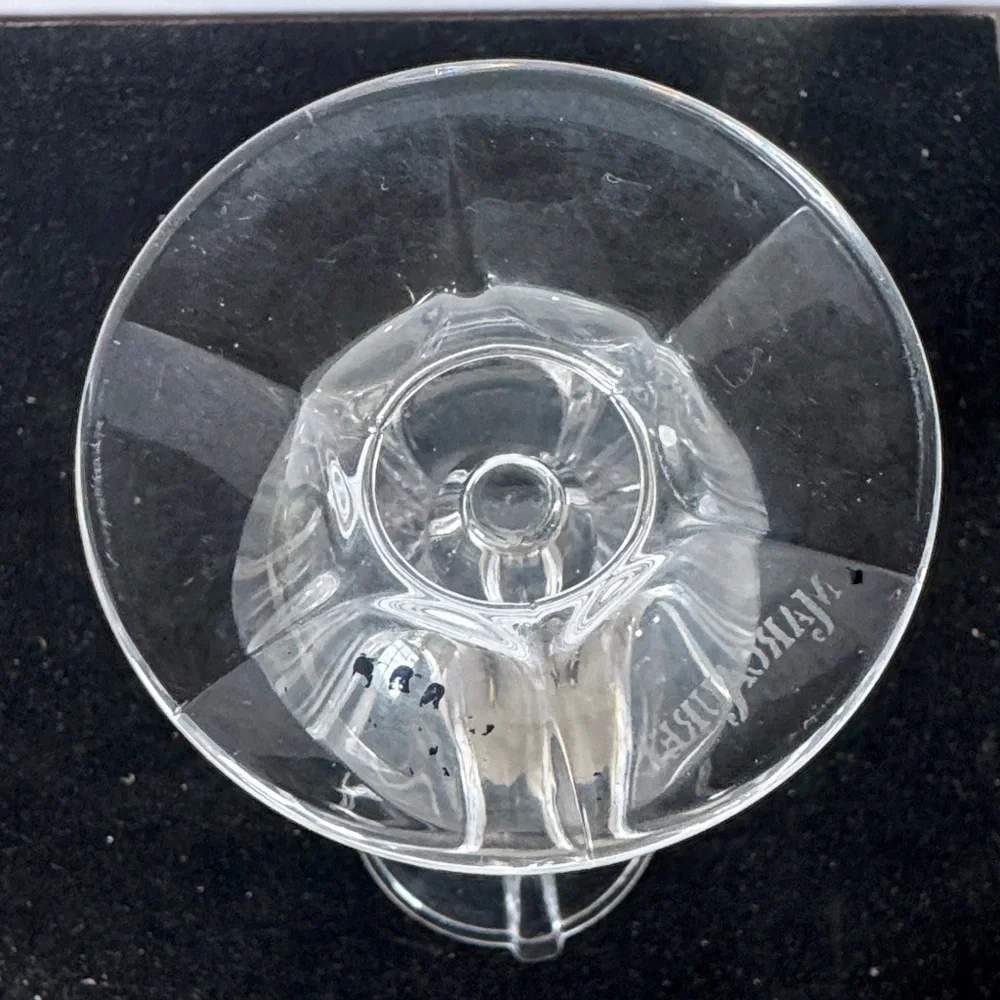 Vintage 24% Lead Marc Aurel Crystal Tulip Bud Vase Germany 7 1/2” Tall